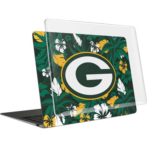 NFL Green Bay Packers Tropical Print MacBook Air 13in (2020) Case plus Skin